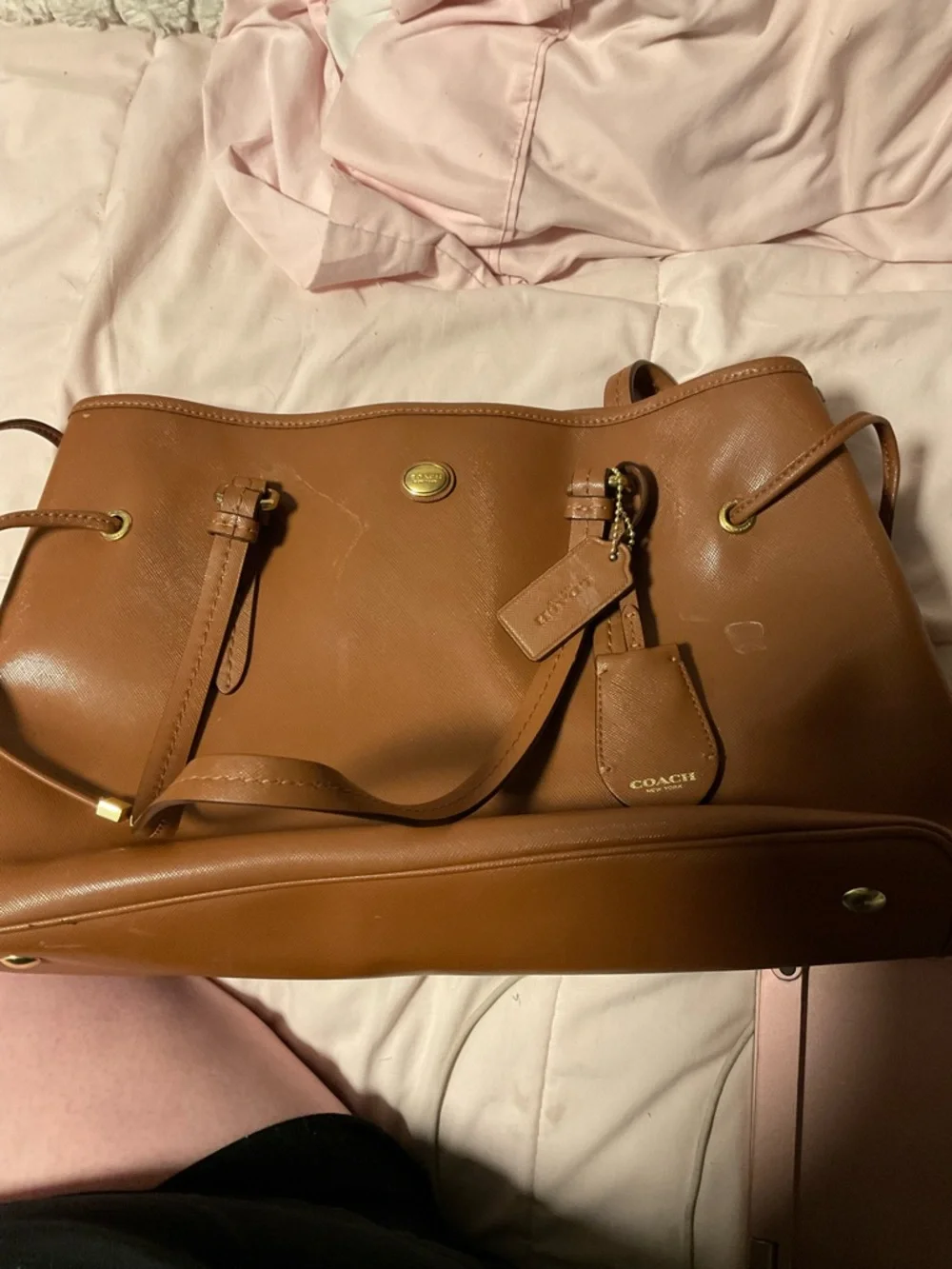 Brown Leather Tote Bag for Men - Classic Carryall